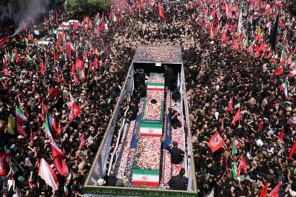 Millions Gather On Streets For Slain Iranian Supreme Leader Ali Khamenei’s Funeral Procession