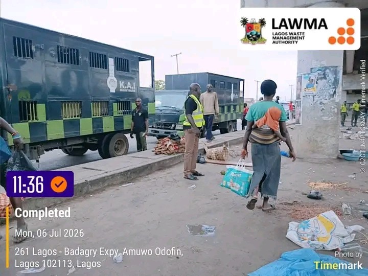 LAWMA, LASTMA Remove Illegal Occupiers From Badagry Expressway Corridor