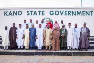 Minister of Education, Dr. Tunji Alausa in Kano State for an education tour