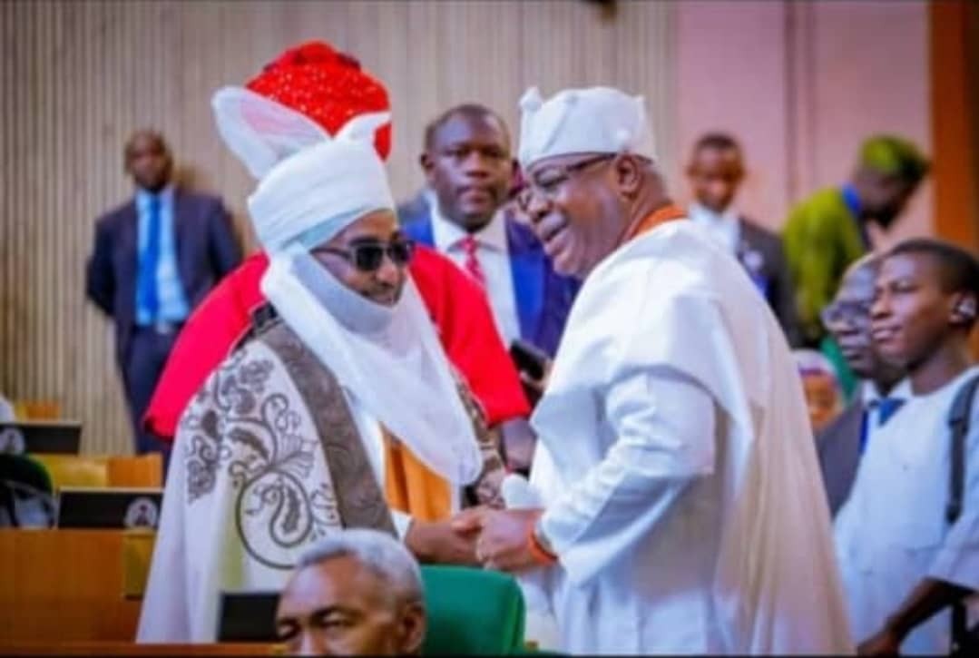 Emir of Kano, Muhammadu Sanusi II and Alara of Ilara, HRM Oba Olufolarin Ogunsanwo, at the Open NASS Week