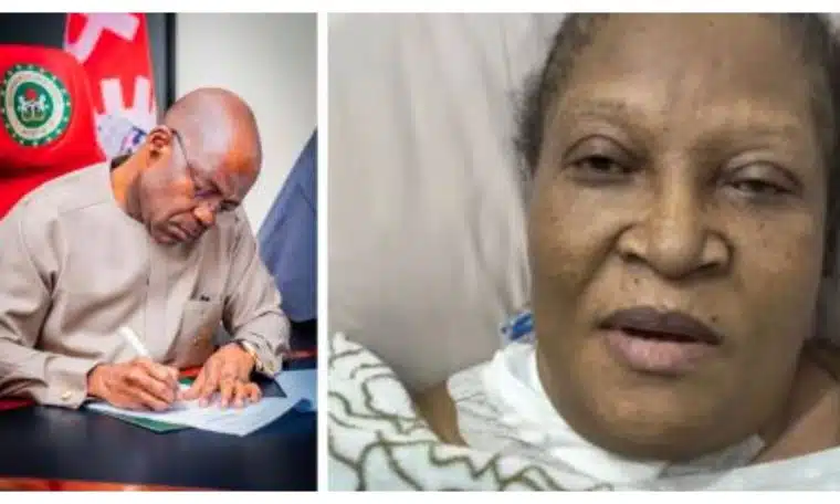 Otti Pays ₦25m For Nollywood Actress, Ngozi Nwosu’s Medical Treatment