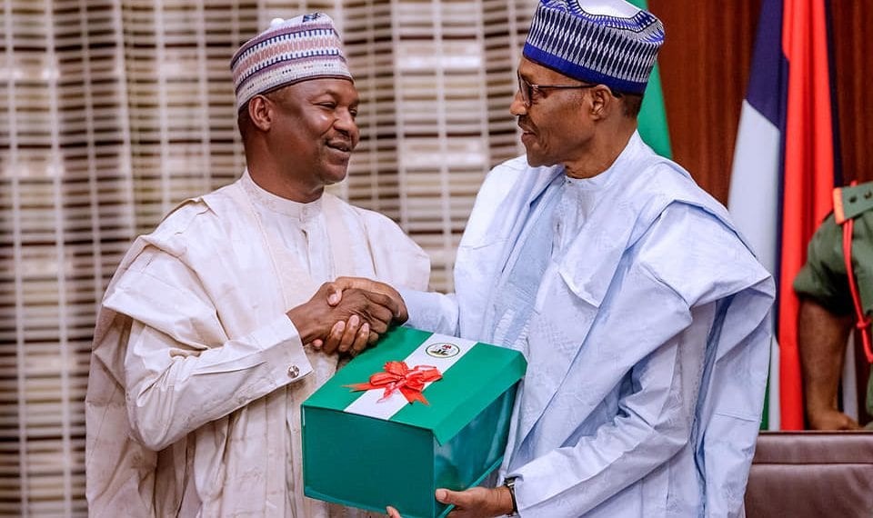 Former Attorney-General of the Federation (AGF), Abubakar Malami and former President Muhammadu Buhari
