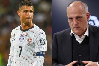 Ronaldo Reacts as La Liga Chief Tebas Calls for Infantino’s Resignation