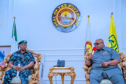 IGP Tunji Disu meeting with Osun State Governor, Ademola Adeleke