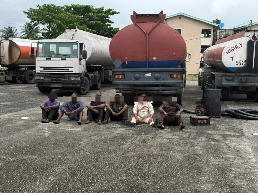 Army Arrests Six Over Illegal Bunkering In Lagos