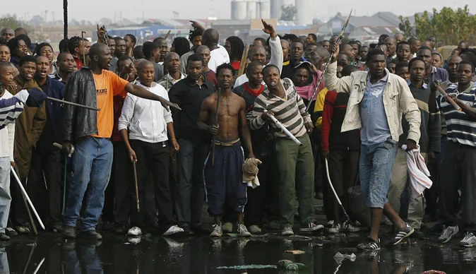 A file picture of xenophobic attack in South Africa