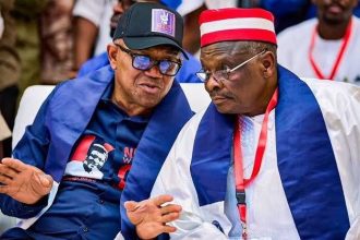 NDC Presidential Candidate, Peter Obi, and his running mate, Rabiu Musa Kwankwaso