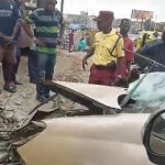 Woman Killed After Sienna Veers Off Road, Rams Into Building in Lagos