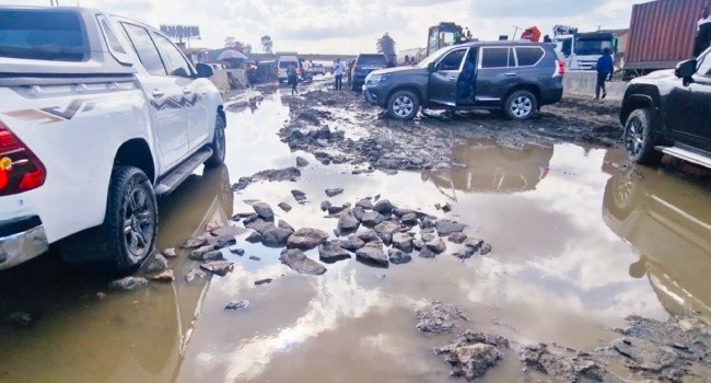 A section of the Benin-Asaba Road