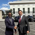 Minister of Solid Minerals Development, Dele Alake, at the White House for a meeting on possible mining partnership