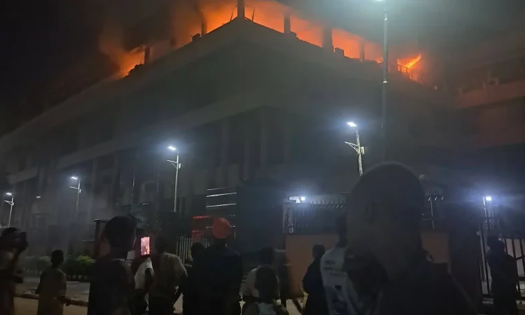 Fire Guts Federal Mortgage Bank Headquarters in Abuja