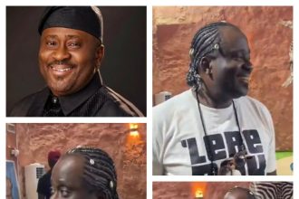 After Losing APC Ticket, Desmond Elliot Spotted Back on Movie Set