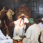 Oba of Lagos, Rilwan Babatunde Akiolu, at his 23rd coronation anniversary prayer session