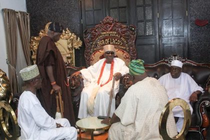 Oba of Lagos, Rilwan Babatunde Akiolu, at his 23rd coronation anniversary prayer session