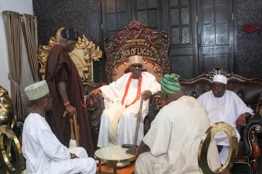 Oba of Lagos, Rilwan Babatunde Akiolu, at his 23rd coronation anniversary prayer session