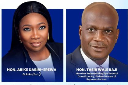 NiDCOM boss Abike Dabiri-Erewa and Rep Wale Raji