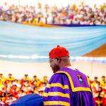 Alara of Ilara Kingdom and LASU Chancellor, His Royal Majesty Oba Olufolarin Olukayode Ogunsanwo, at the 29/30th convocation ceremonies