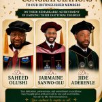 Eko Club International Celebrates Academic Excellence As Three Members Achieve Doctoral Degrees