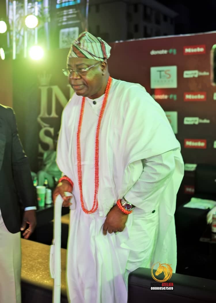 Alara of Ilara Kingdom, Oba Olufolarin Ogunsanwo, at the premiere of the King Kosoko: The Battle for Lagos on Sunday