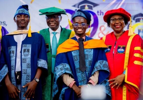 LASU Convocation: Sanwo-Olu Rewards Two Best Graduates With N20m Each