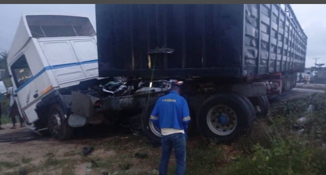 Five Killed as Toyota Camry Collides With Truck on Badagry Expressway