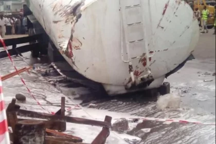 Fuel Tanker Spill: Residents Ignore Danger, Scoop Petrol