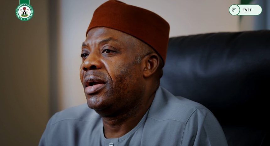 Minister of Education, Dr Tunji Alausa