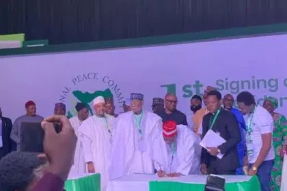 Presidential Candidates Signed Peace Accord