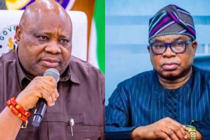 Accord party governorship candidate, Ademola Adeleke and APC candidate, Bola Oyebamiji