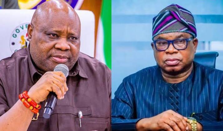 Accord party governorship candidate, Ademola Adeleke and APC candidate, Bola Oyebamiji