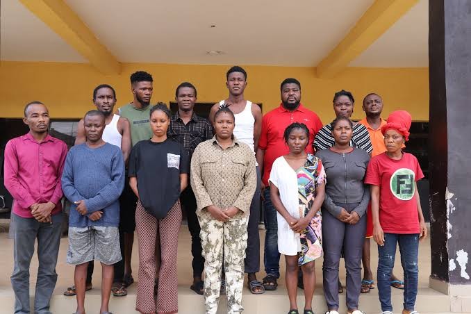 Immigration Busts Alleged Human Trafficking Syndicate in Lagos, Arrests 12 Foreigners